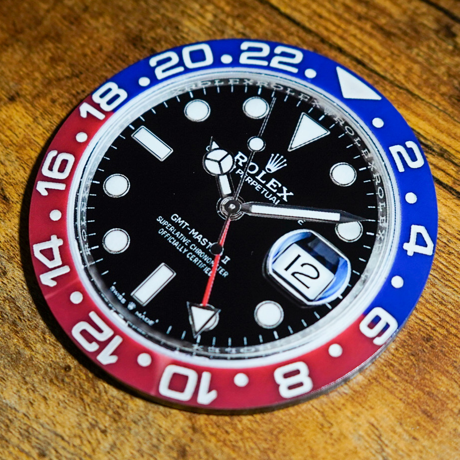 Rolex GMT-Master II SPRITE PEPSI ROOTBEER BATMAN Coaster Set Bar Mancave Gift