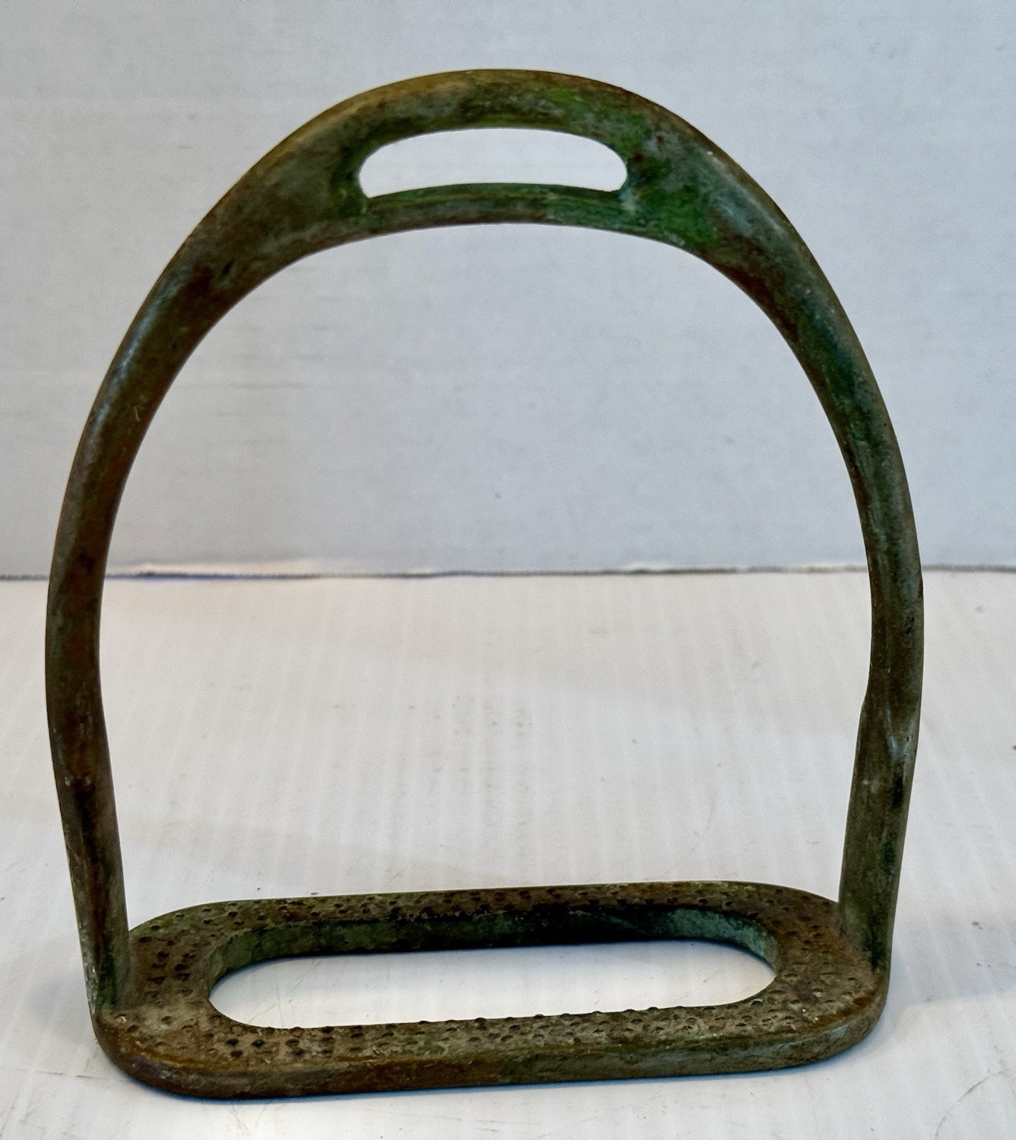 Vintage Brass Horse Stirrup English Equestrian Saddle Western Decor Single Unit