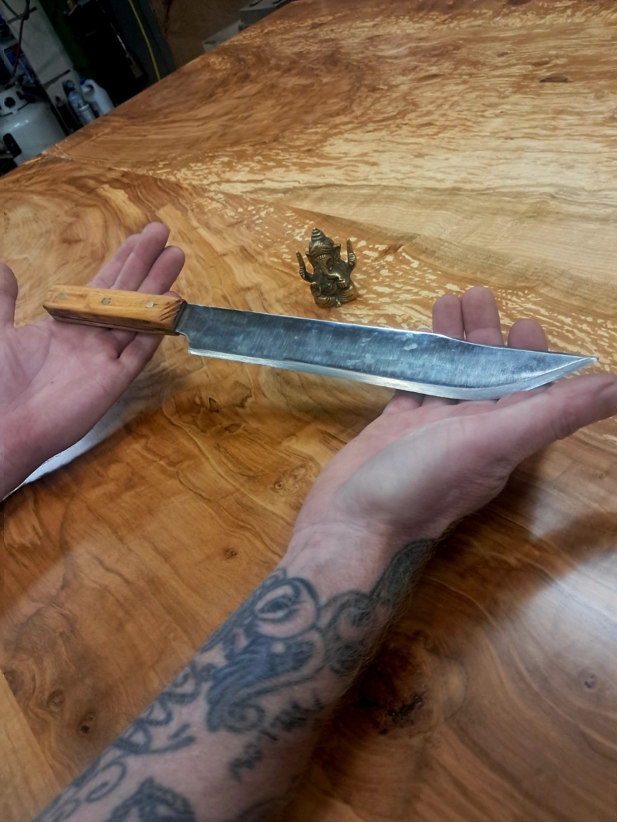 American Style Bowie Knife Handforged Full Tang High Carbon Steel