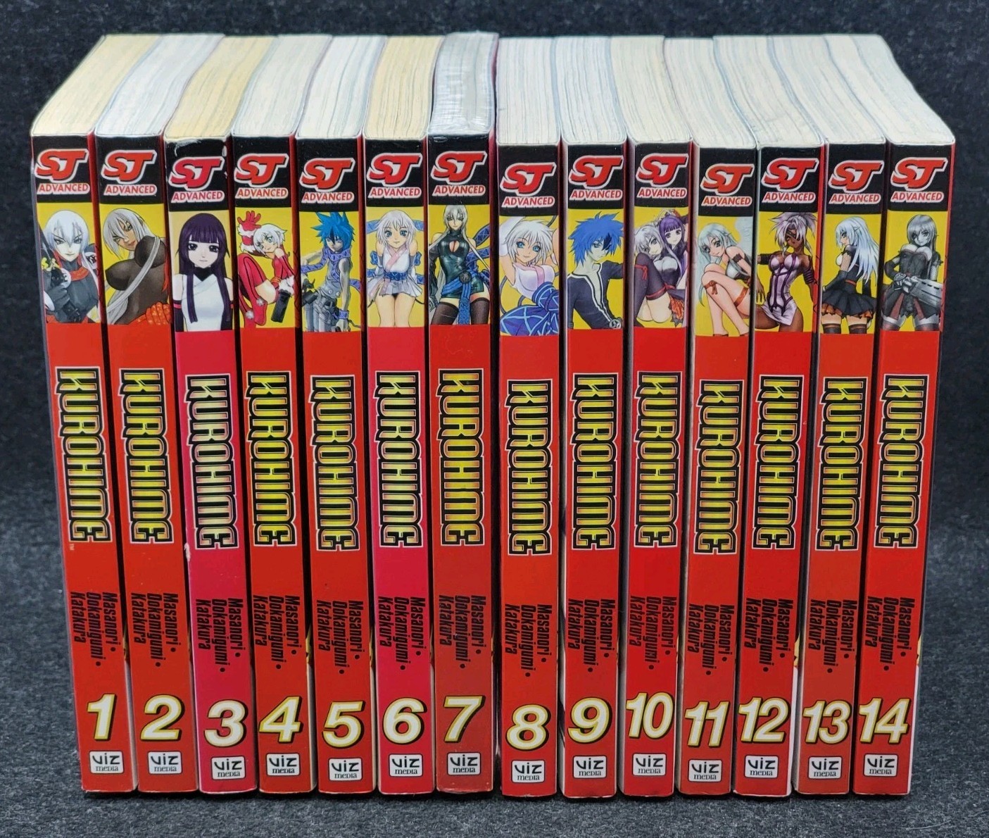 Kurohime Manga Lot Volumes 1-14 Shonen Jump Advanced VIZ Media OOP