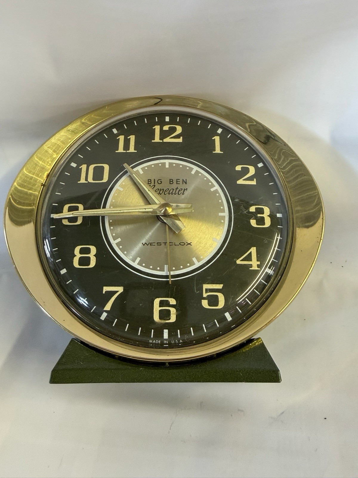 Westclox Repeater Big Ben Deluxe Windup Luminescent Alarm Clock Retro Clock