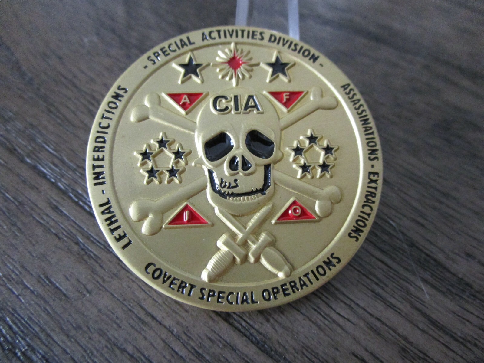 CIA Covert Special Operations Clandestine Service Lethal HUMINT Challenge Coin