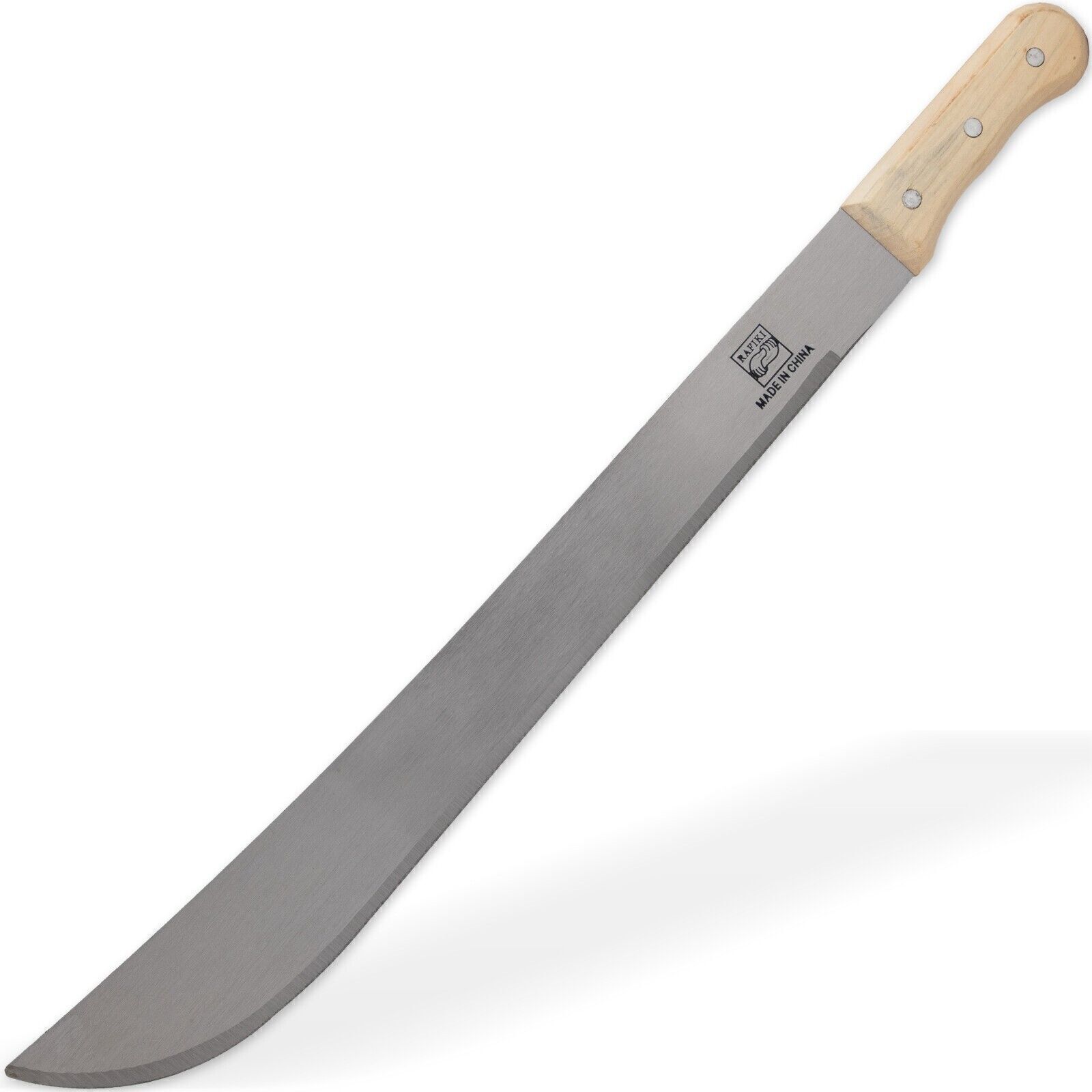 HIGH CARBON STEEL BUSH STYLE OUTDOOR MACHETE KNIFE FUL TANG |19″ BLADE YARD TOOL