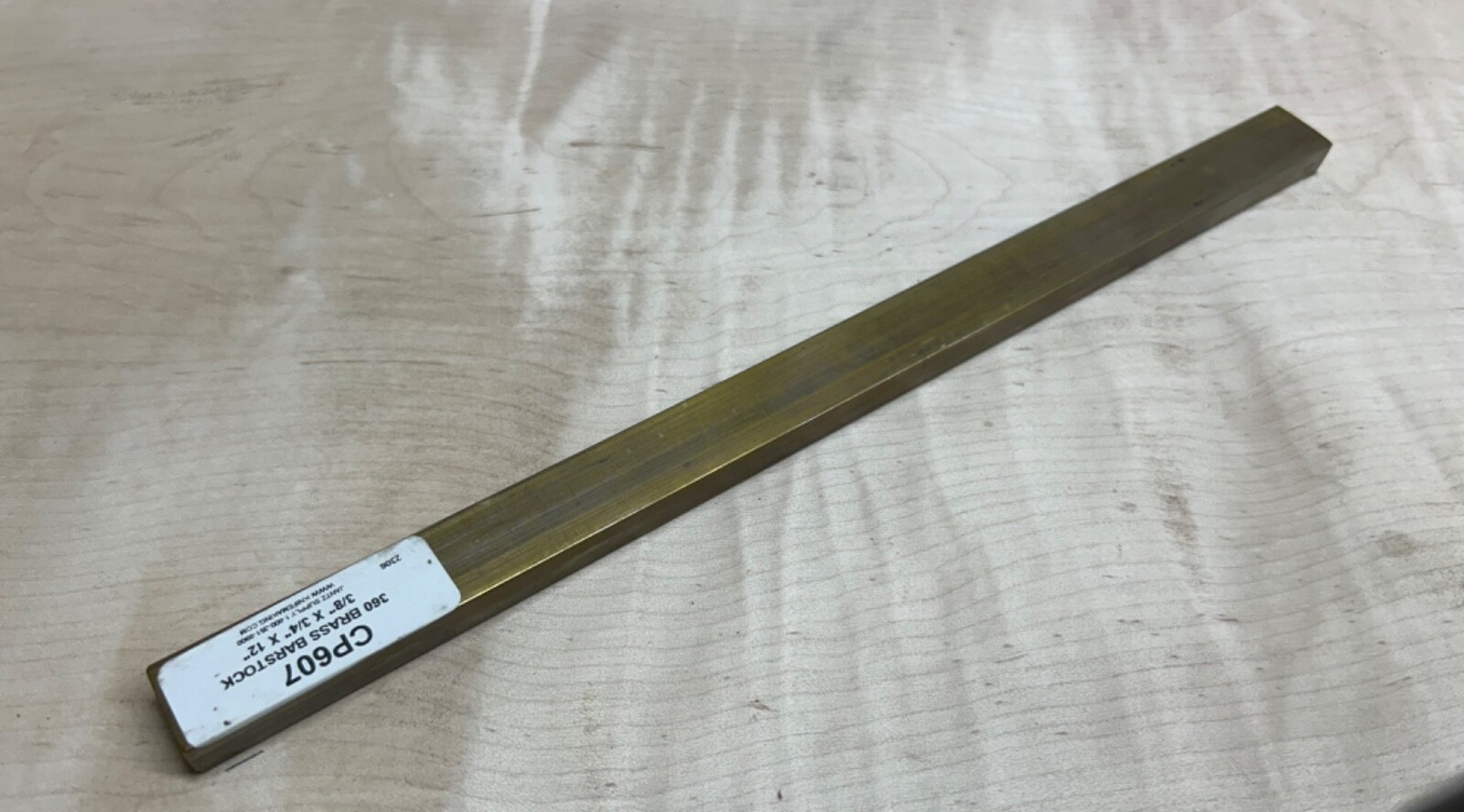 C360 Brass Certified Bar stock various sizes offered in 12” lengths 1/8 3/16 1/4