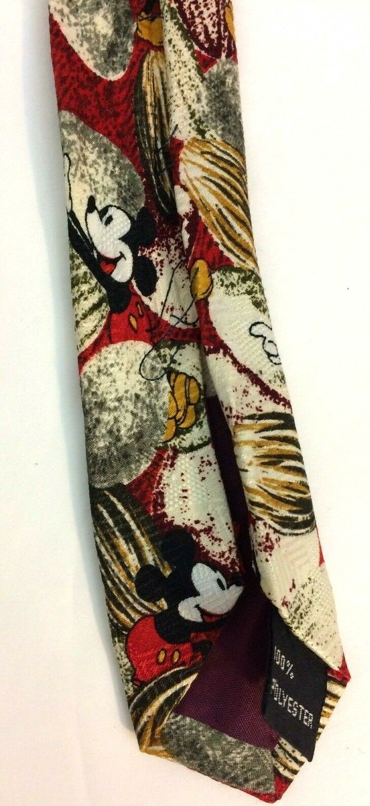 Mickey Mouse 100% Polyester Tie 58 inches Long 4 inches Wide