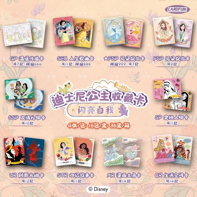 2025 Card Fun Disney Princess Create Your World Collection Trading Card Box New