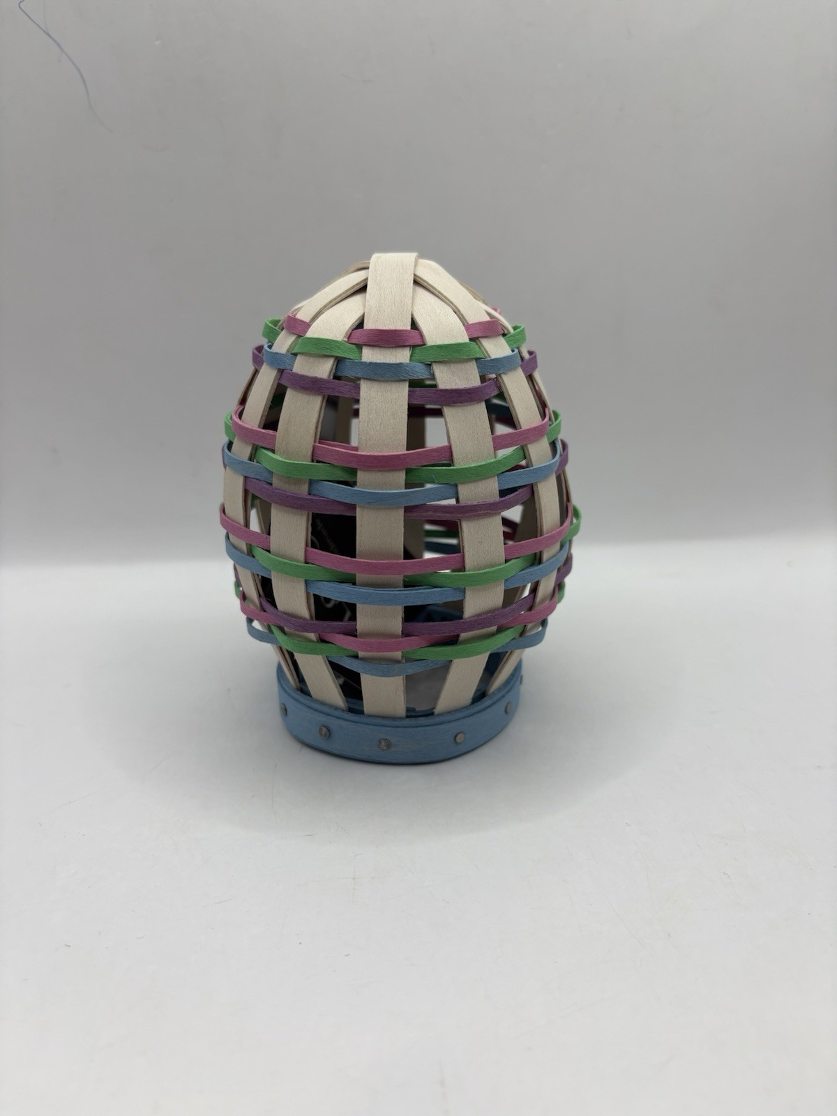 Longaberger 2026 Miniature Multi Color Woven Easter Egg