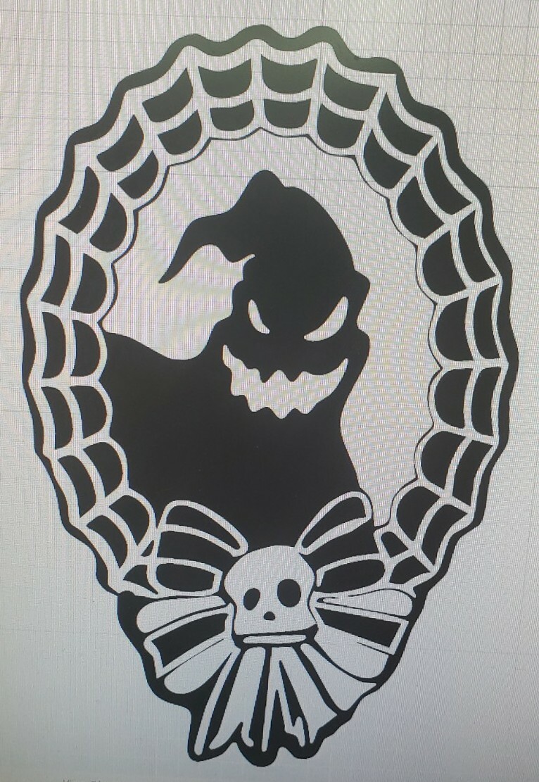 Tim Burton’s Nightmare before Christmas oogie boogie vinyl decal 8in x 5in