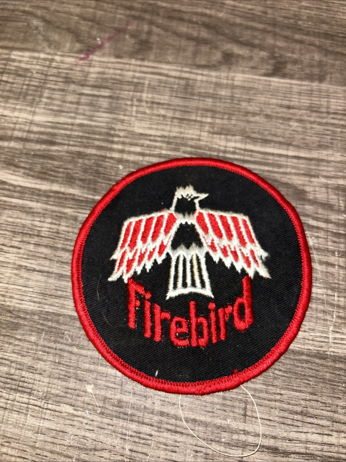 Firebird Patch NOS Vintage ORIGINAL Pontiac Auto Sports Car Hot Rod 4X4 Inches