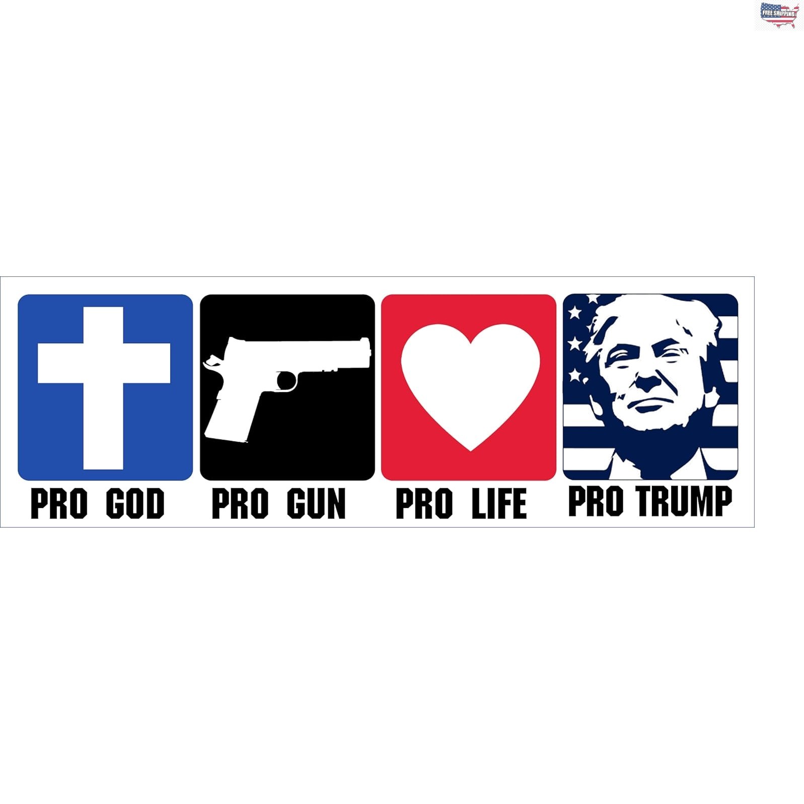 3×9 Inch Trump Support Magnet – Weatherproof, UV Resistant for Your Vehicle