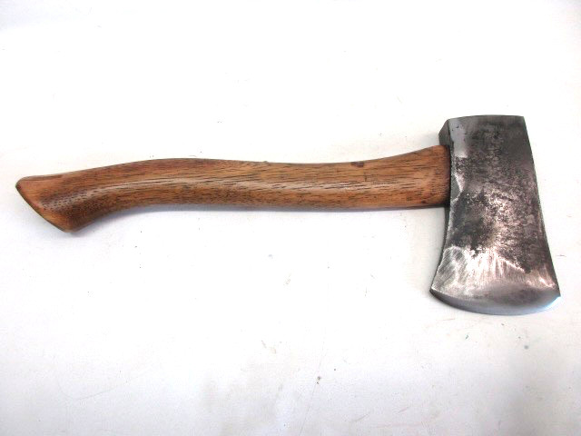 Vintage Camp Hatchet, With Wood Handle Unbranded, 1 pound 9 ounces