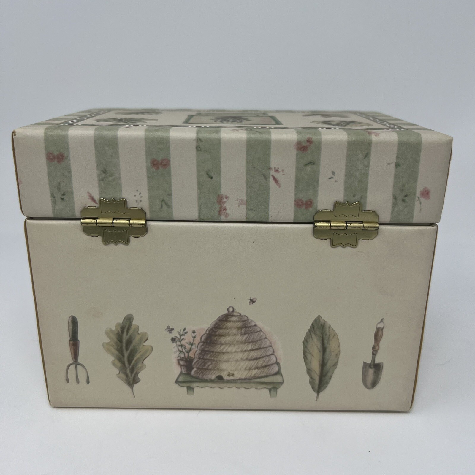 Pfaltzgraff Naturewood Recipe Box 38 Branded Recipe Cards 12 Separator Cards