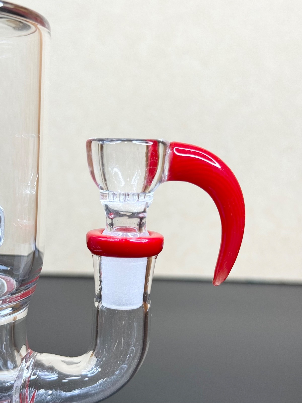 12” Double Chamber Glass Bong – Red Thick Water Pipe Hookah w/ 14mm Bowl