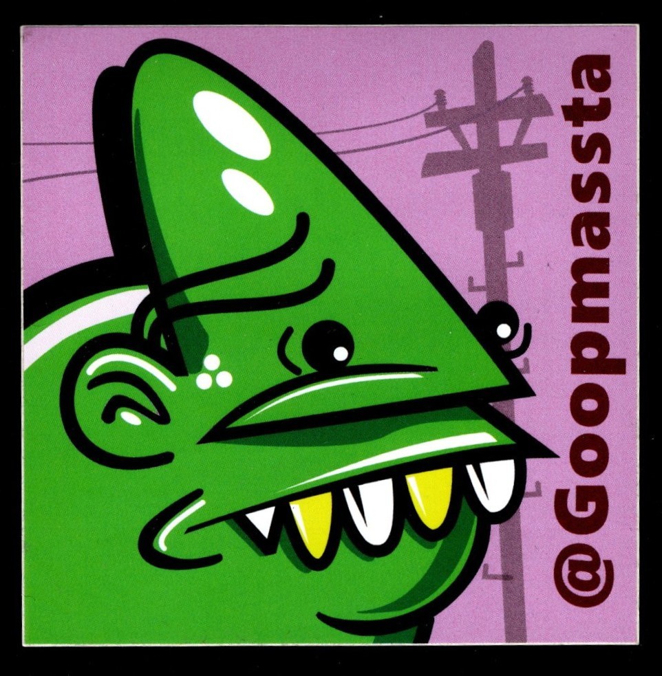 Goopmassta Froggy Purple 3-Inch Sticker – Designer Art Los Angeles LA