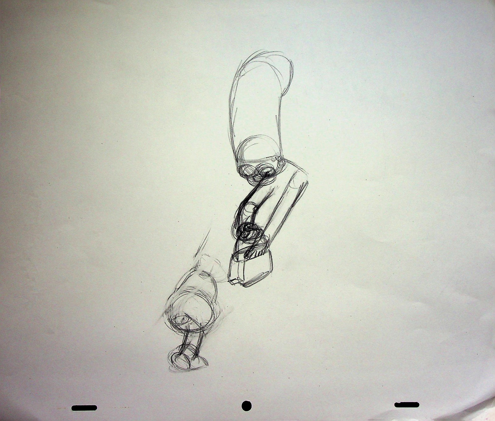 The Simpsons Production Hand Drawn Animation Pencil 20th Century Fox