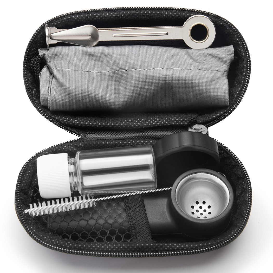 3.5″ Silicone Tobacco Smoking Pipe with Lid Storage Box and Bag Tools Hand Pipe