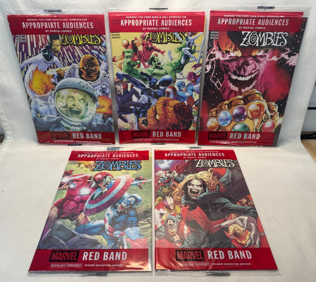 Marvel Marvel Zombies Red Band #1-5 by (W) Ethan S. Parker *FREE SHIPPING*