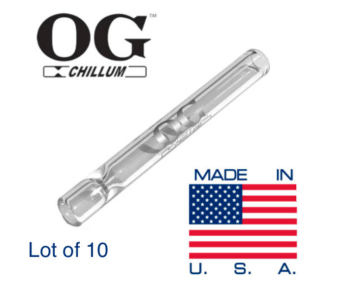 Lot Of 10 – 4“ The Original OG Chillum Made In USA – One Hitter