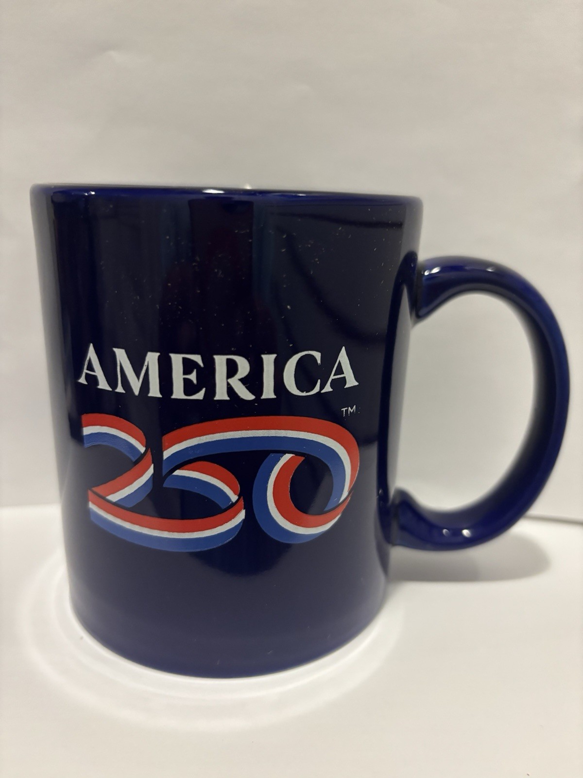 250th America Official Logo Coffee Mug Cup Navy Blue New
