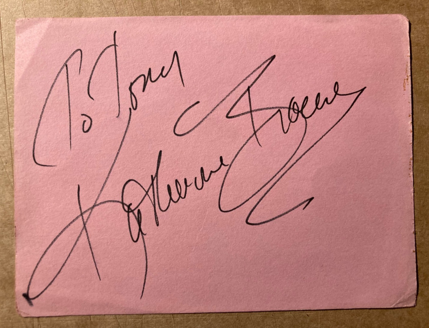 DARREN McGAVIN Kolchak Genuine Authentic Vintage Signed Album Page CAv COA