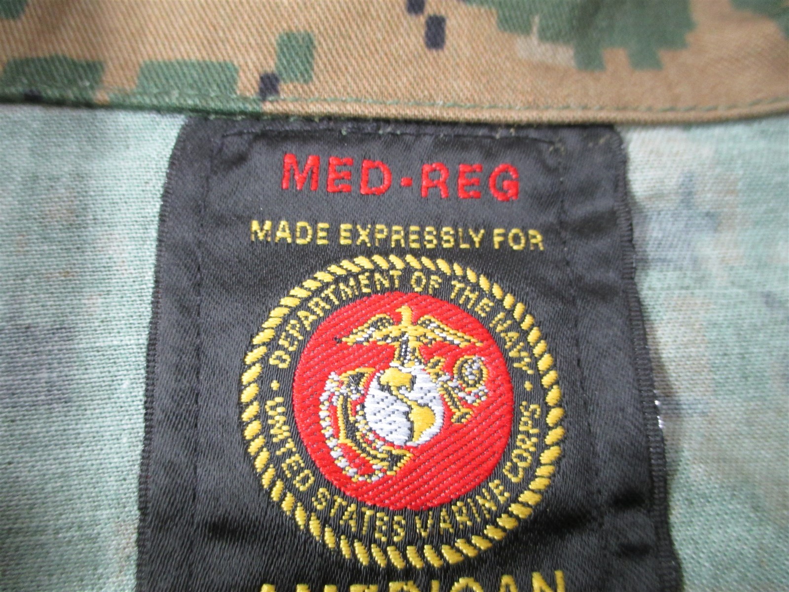 Medium Regular Blouse/Coat/Shirt/Top Marpat Woodland Camo MCCUU USMC Marines