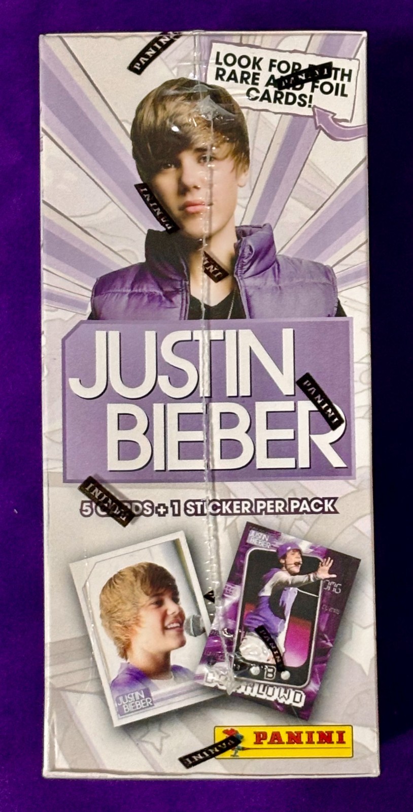 2010 Panini Justin Bieber UNOPENED BOX * 9 SEALED PACKS * Drake ROOKIE Card RC ?
