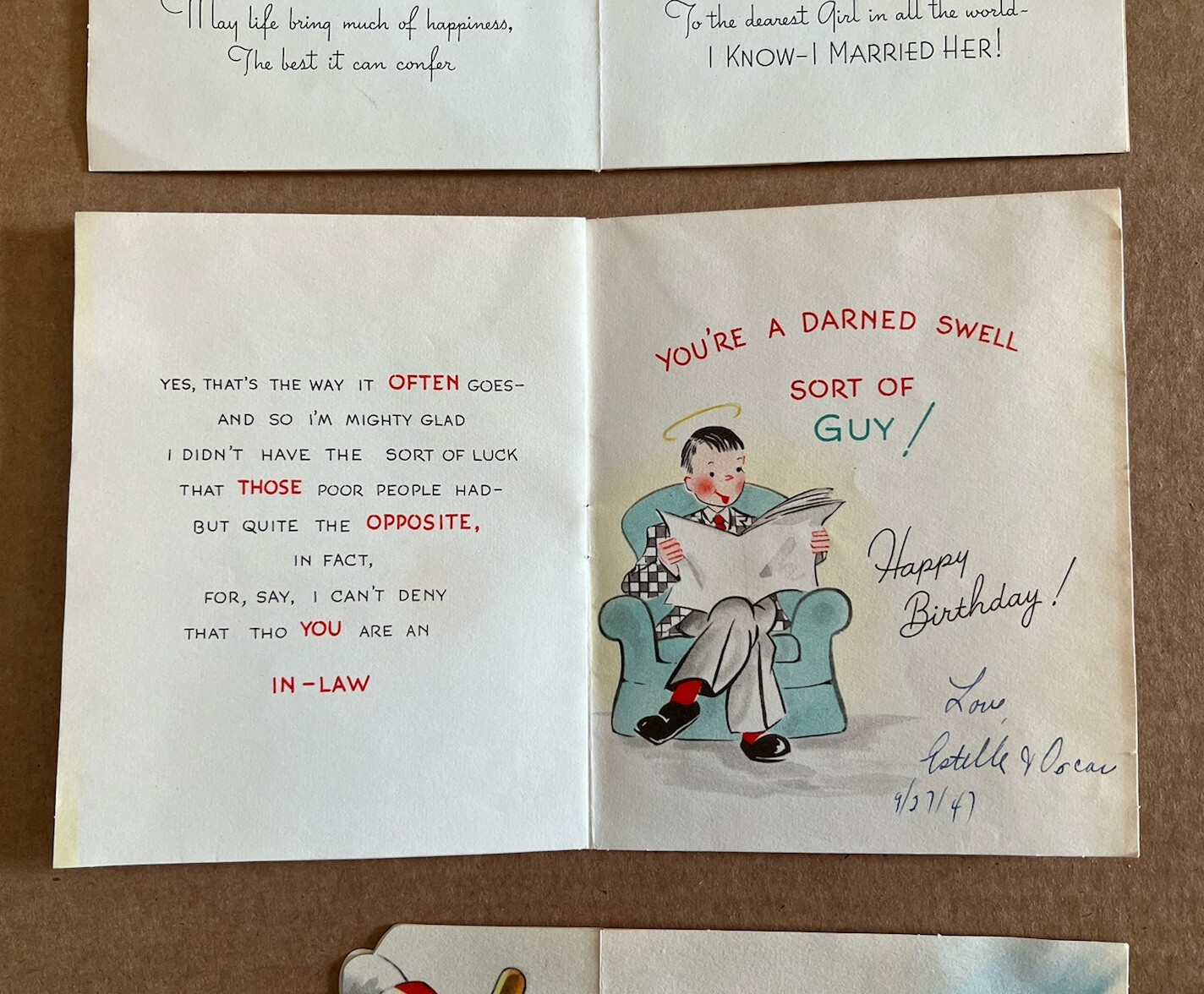 Vintage Greeting Cards All Occasions Used Damaged Lot Of 13
