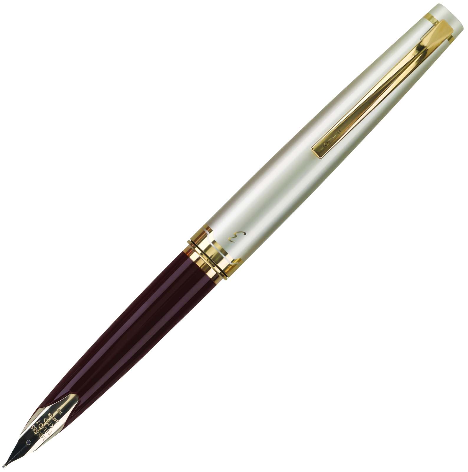Pilot E95s Fountain Pen – Burgundy & Ivory – Medium Point – New in Box – P60841