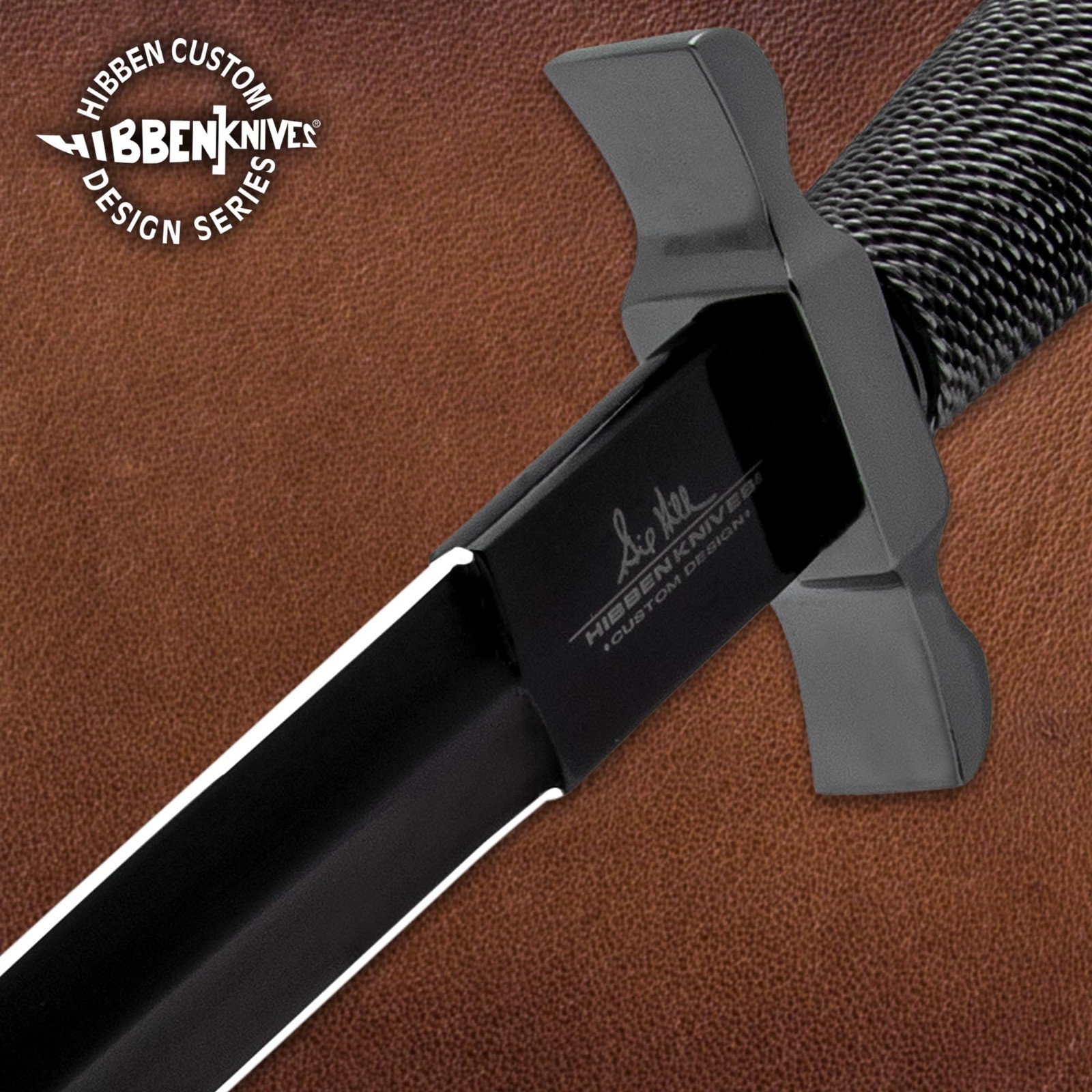 Gil Hibben Black Shadow Dagger | Leather Sheath Included | 12 3/4″ Overall