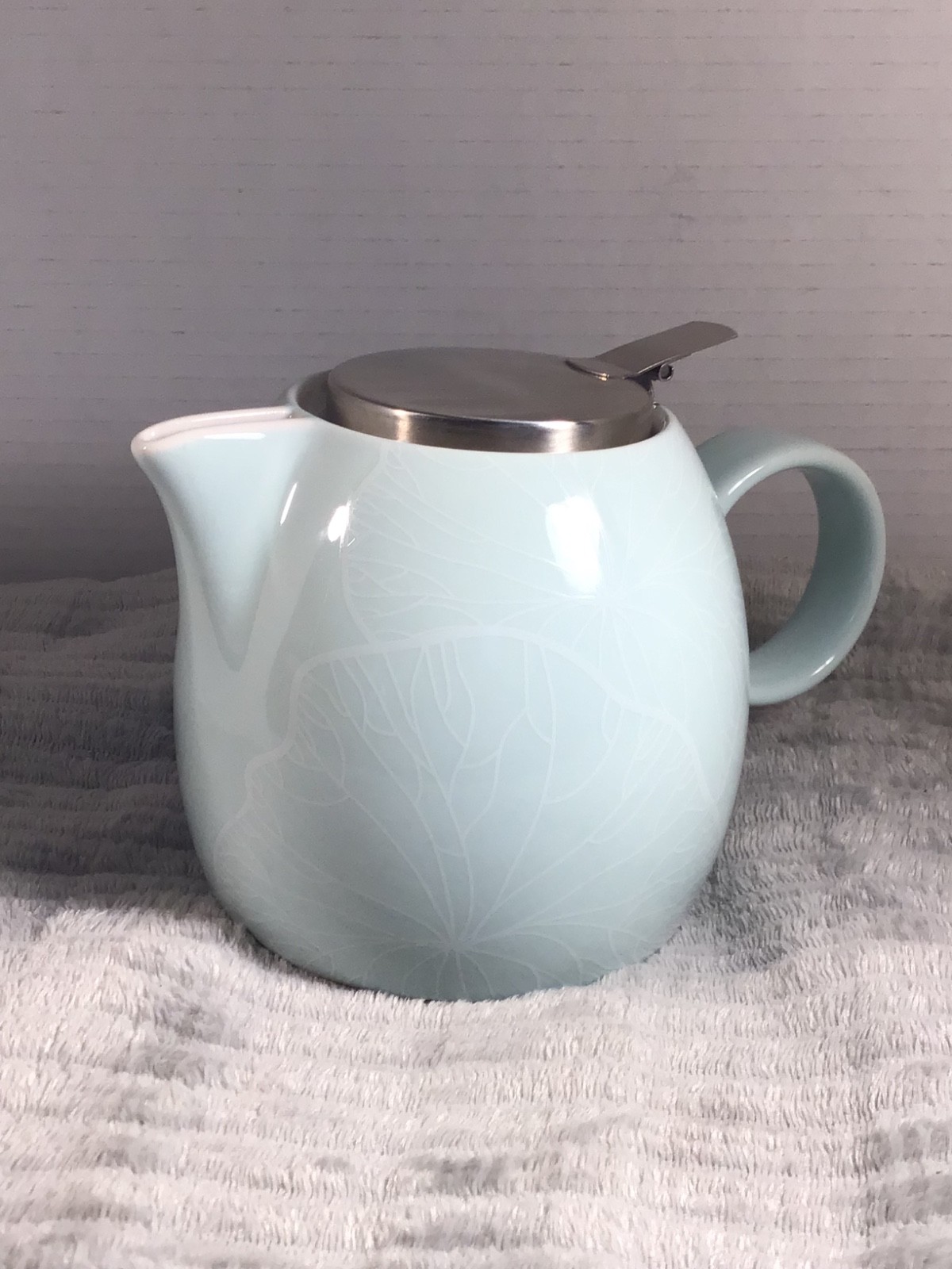 tea pots vintage Mint Green Ceramic Teapot with Stainless Steel Infuser Lid – Mo