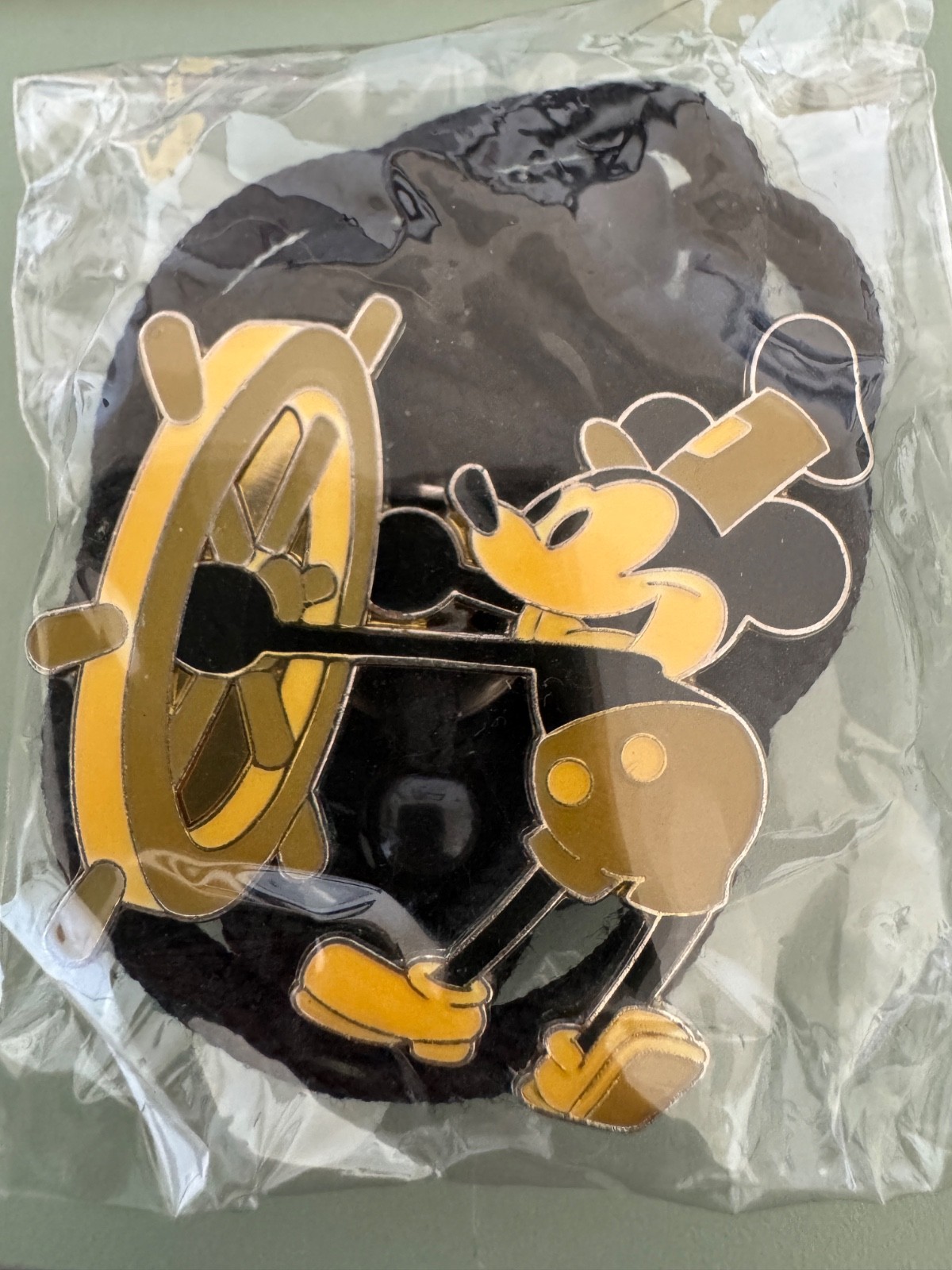 Walt Disney Cast Bolo Lanyard Steamboat Willie Mickey Mouse with Badge Clip
