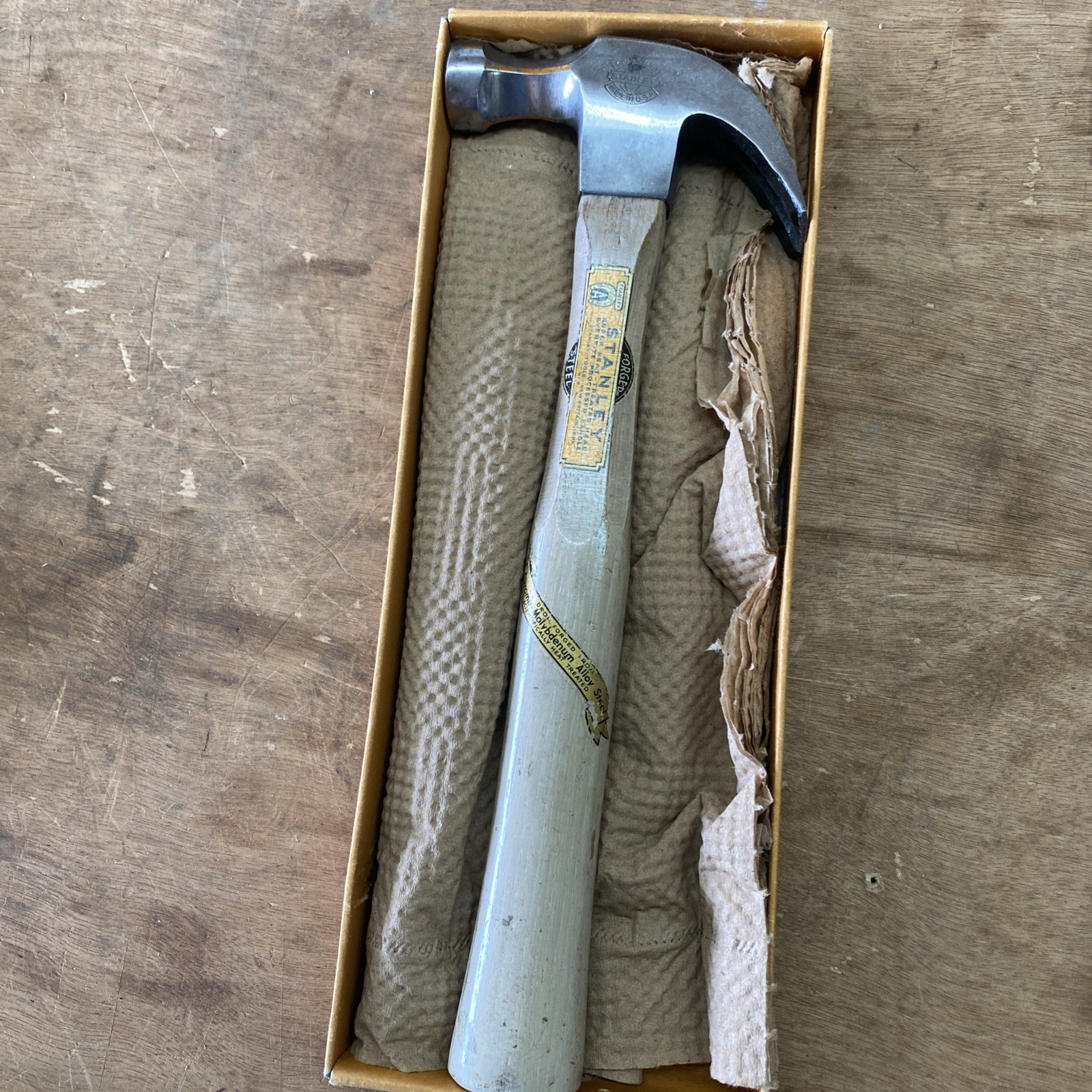 Vintage Stanley 100 Plus Claw Hammer NOS New Old Stock In Box Mint Decals⁠