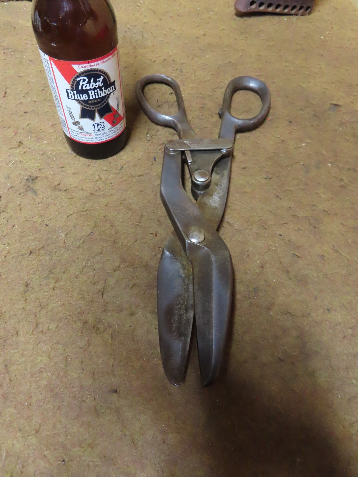 Rare Searight’s Comp lever Tin Snips,Detroit Shear Co. 1909-12,USA~GD+🤠CS3.4.26
