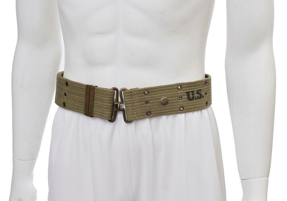 WW2 U.S. M1936 Pistol Belt LT OD marked JT&L 1943 will fit 25″- 45″ waist