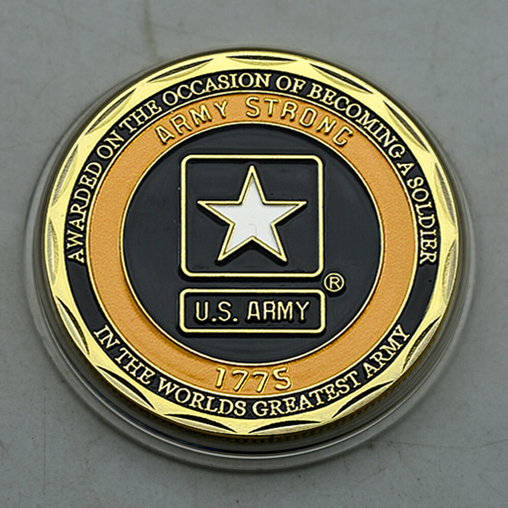 US Army Challenge Coin 1775 Military Commemorative Collectible Veteran Gift