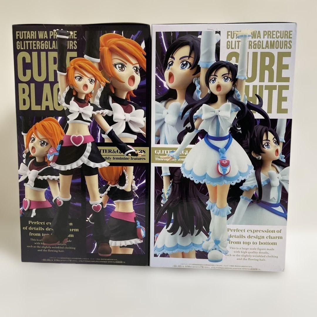 Futari wa Pretty Cure GLITTER & GLAMOURS Cure Black & Cure White Figure Set of 2
