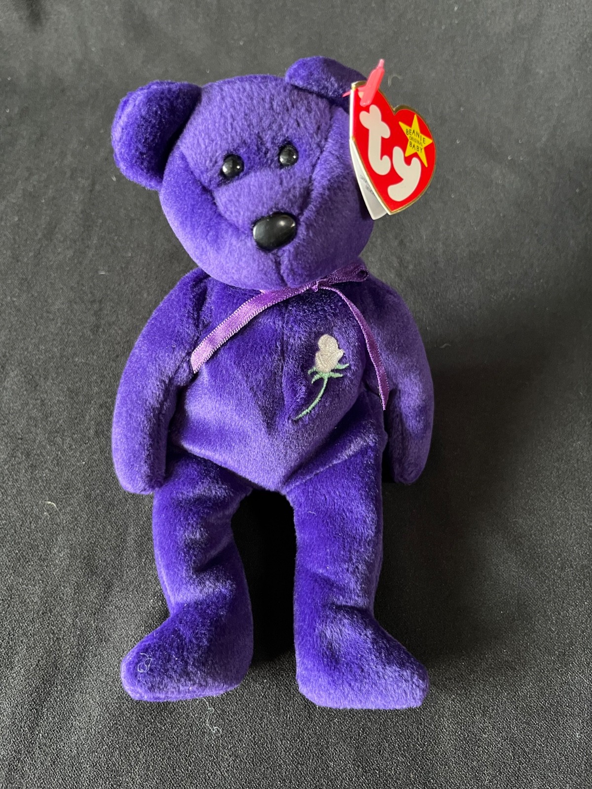 Ty Princess Diana Purple 1997 Limited Edition Beanie Baby w/ Tag 2nd Generation