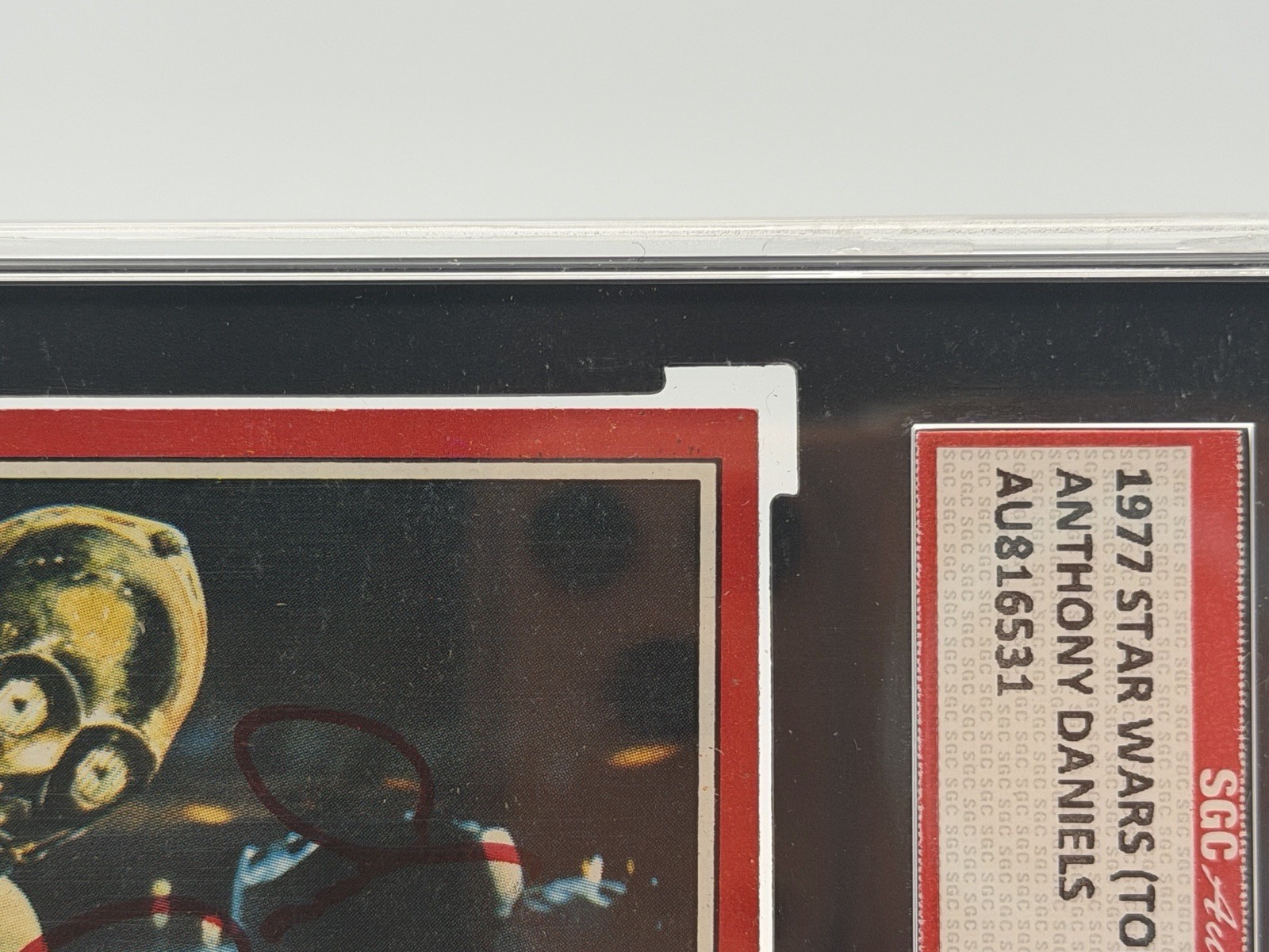Topps 1977 Star Wars C-3PO A Quizzical Threepio! Auto Anthony Daniels #126 SGC