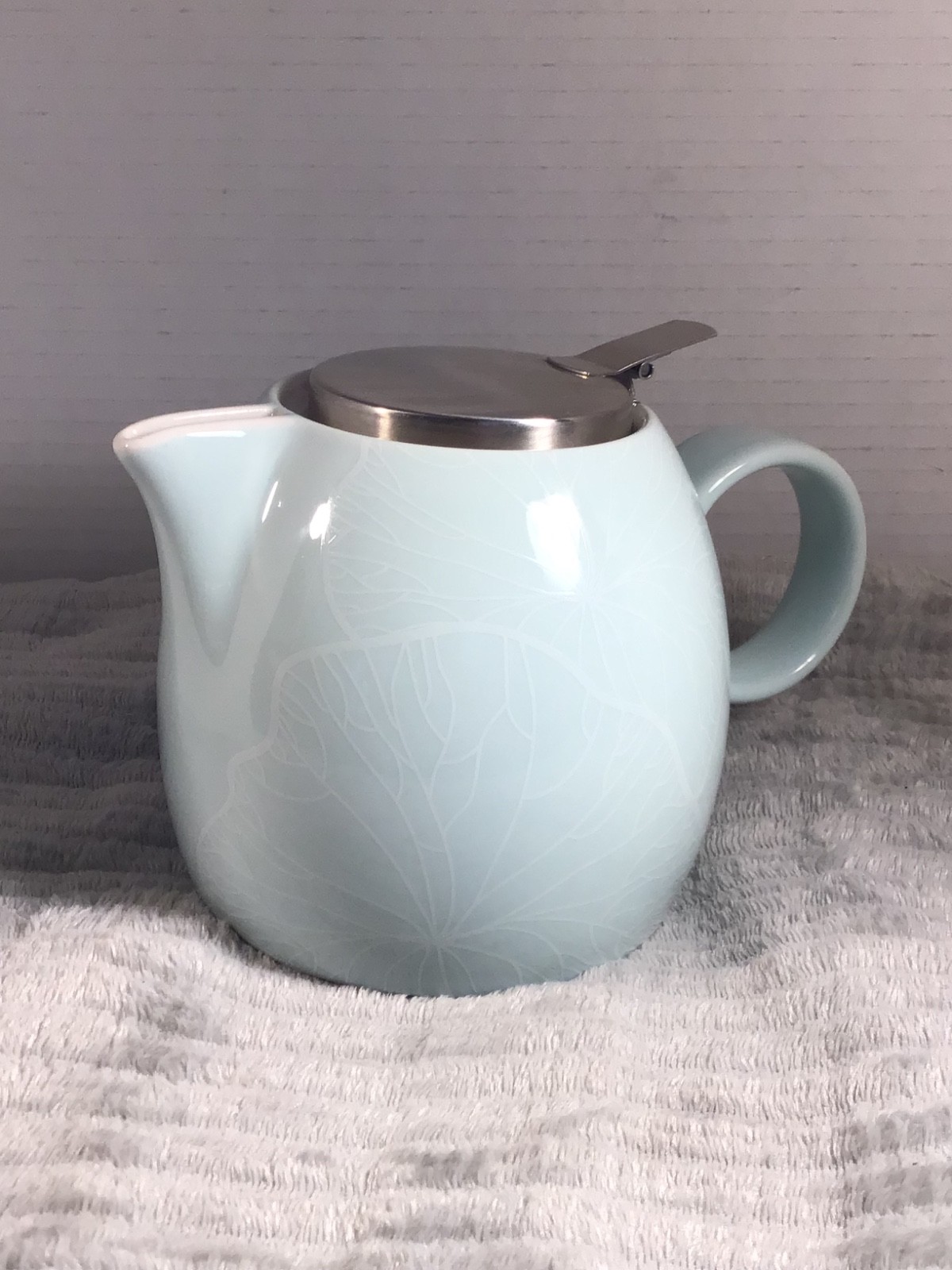 tea pots vintage Mint Green Ceramic Teapot with Stainless Steel Infuser Lid – Mo