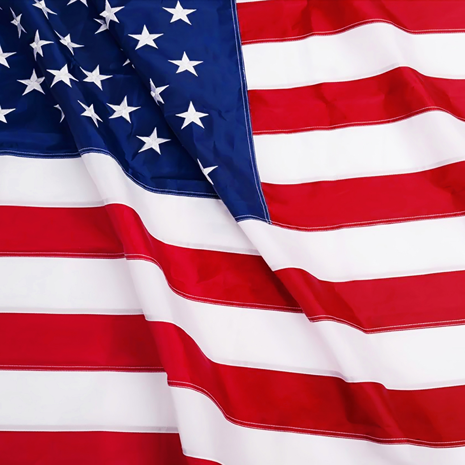 Anley Everstrong 6×10 Foot American Flag Embroidered US Flag USA Banner Nylon