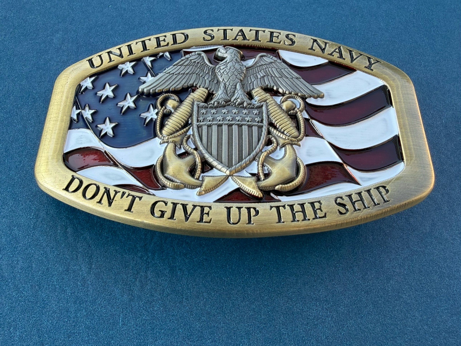 U.S. Naval Officer Wardroom Belt Buckle