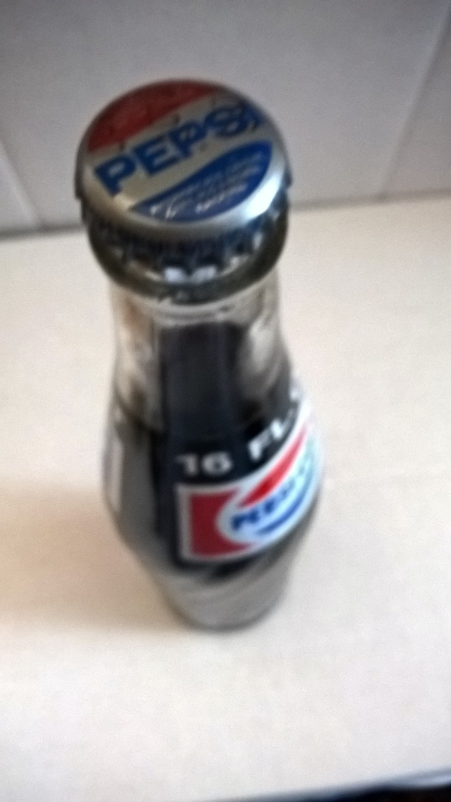 Vintage 1970s Pepsi One Pint Full Glass Bottle Money Back – 16 fl oz – SEALED