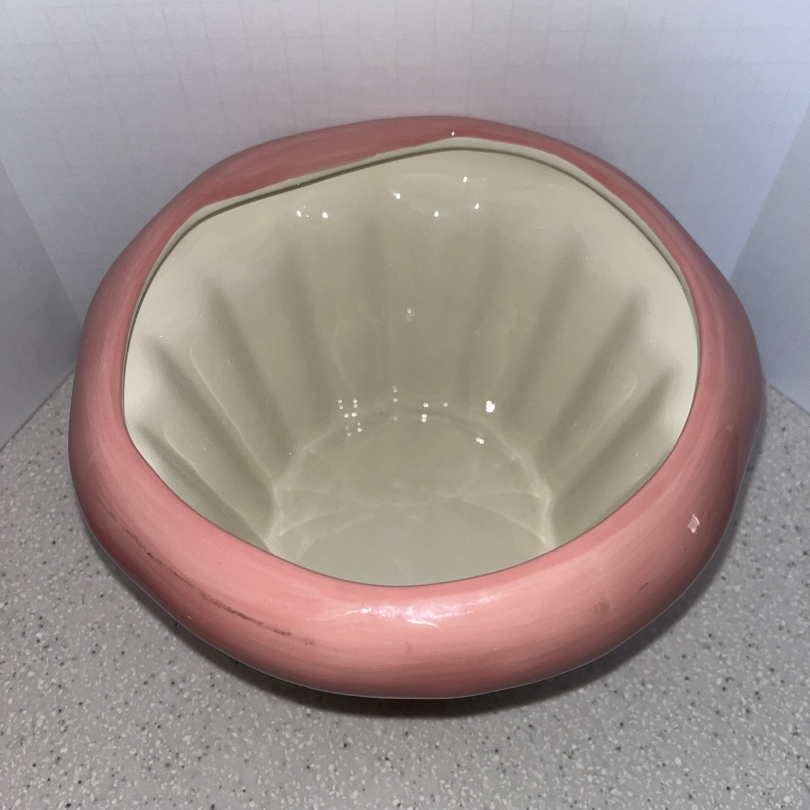 Kohls Ceramic Cupcake Cookie Jar Happy Valentines Day Pink Treat Container