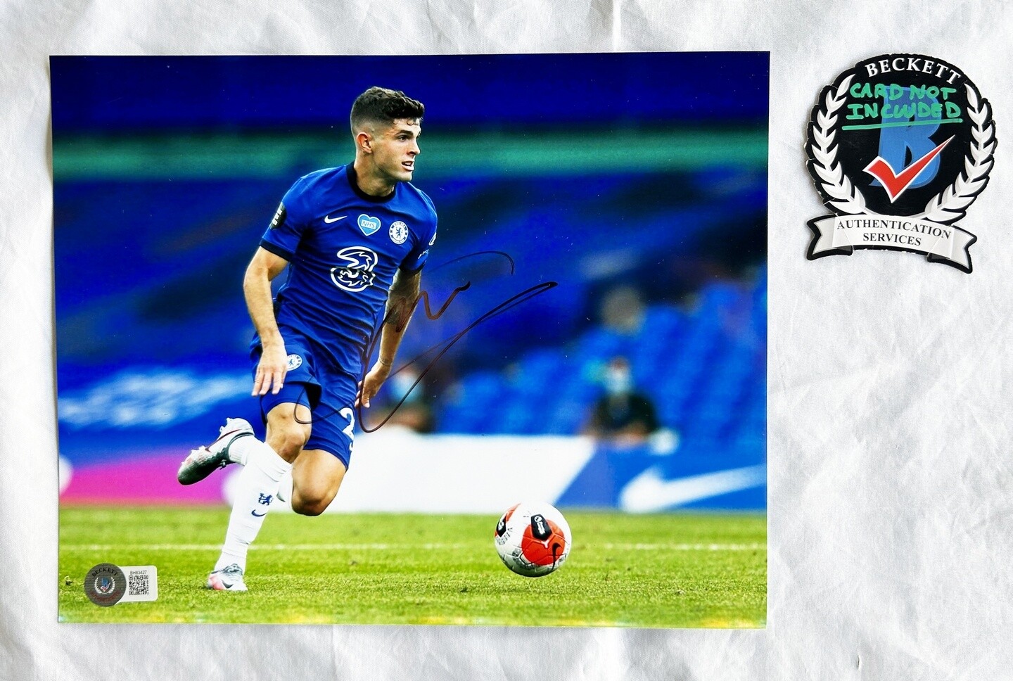 Christian Pulisic Signed 8×10 Photo Team USA Beckett BAS COA