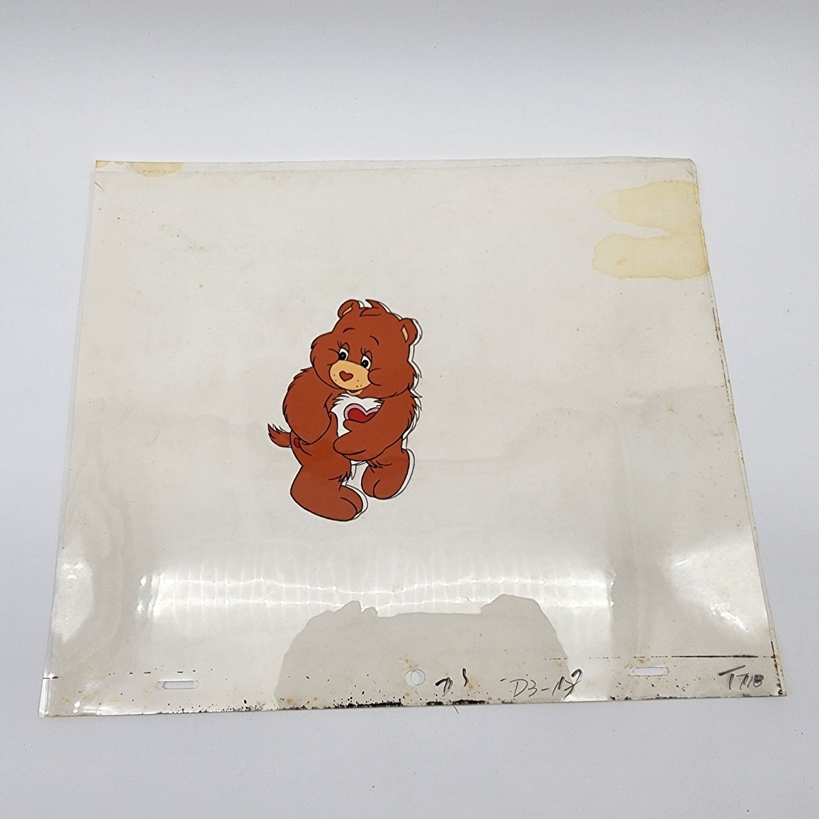 CARE BEARS Original Production Animation Cel & Artwork 1980’s Lot Of Three 3