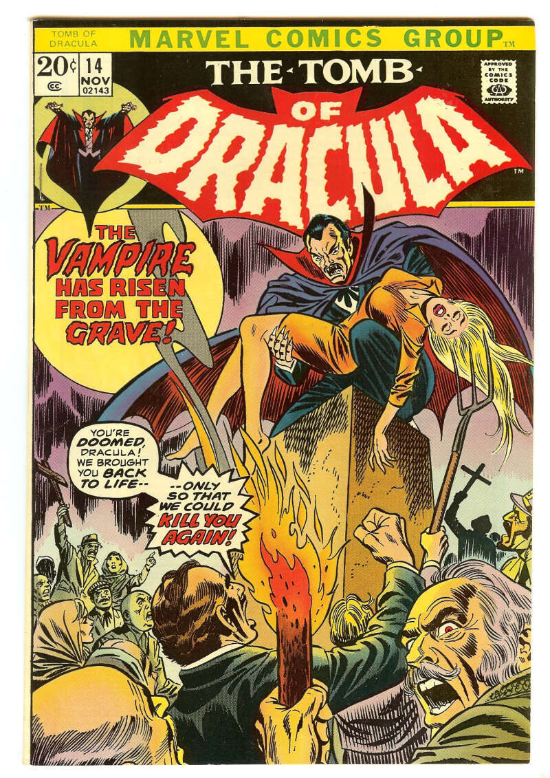 TOMB OF DRACULA #14 5.0 // GIL KANE & FRANK GIACOIA COVER MARVEL COMICS 1973