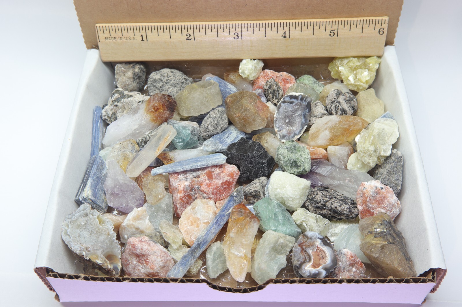 Crafters Brazil Mix 1 Lb Natural Crystals Mineral Specimens Mixed Gemstones