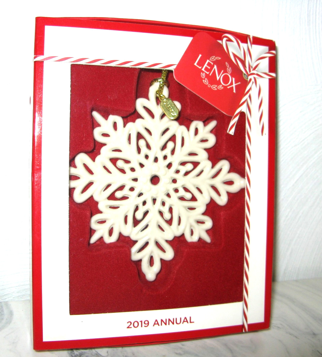 2019 Lenox Snow Fantasies Snowflake Porcelain Christmas Ornament