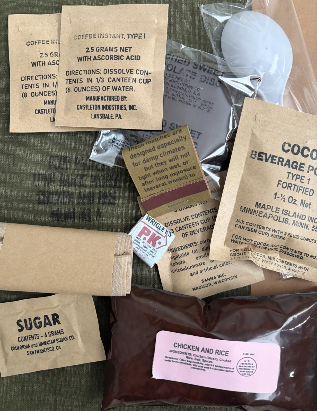 Vietnam Long Range Patrol Ration – Fully Edible And Refillable Ration Kit