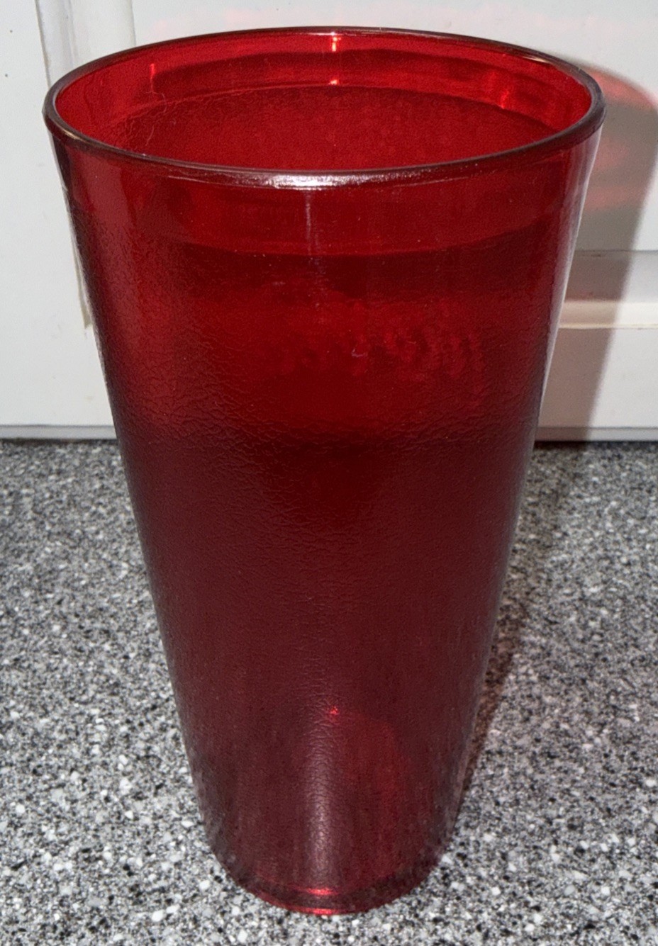 Red Textured Plastic Tumbler Coca Cola Cups 24 Oz Restaurant Style – Six
